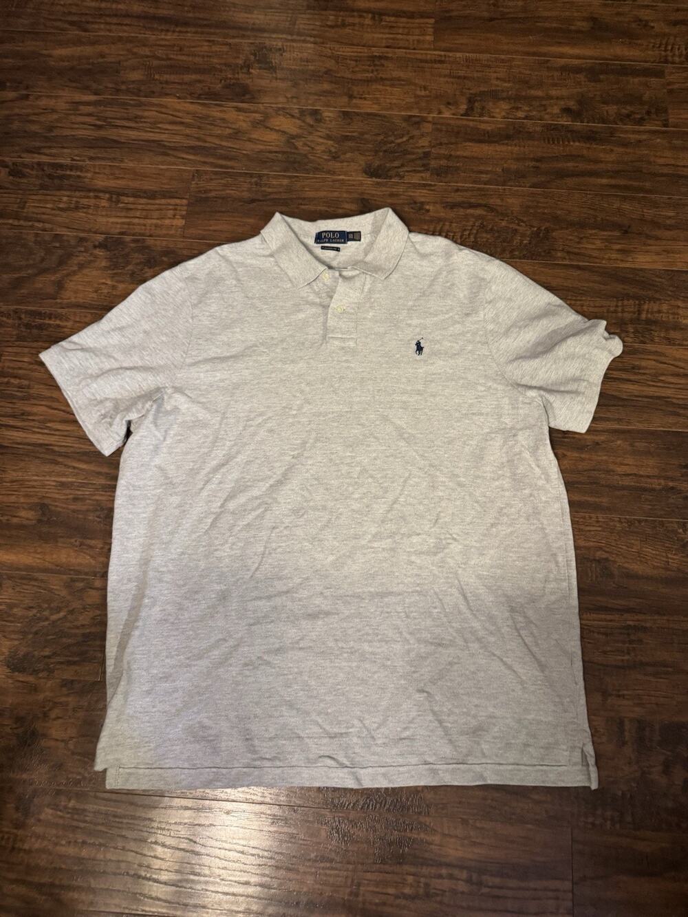 Polo Ralph Lauren Men’s Gray Classic Fit XXL Polo Shirt